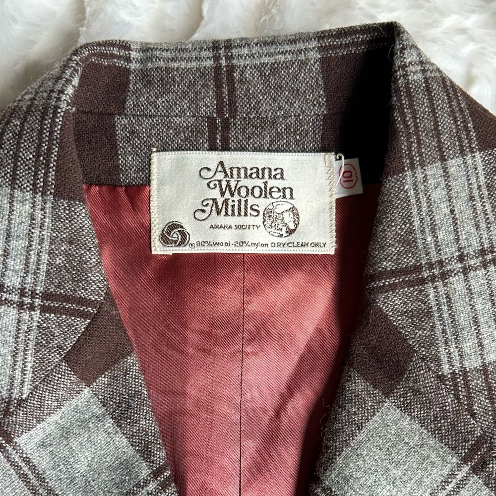 Vintage Wool Plaid Lined Vest - Picture 4 of 11